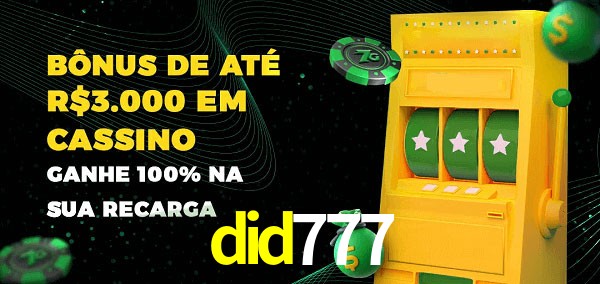 did777 melhor bônus de depósito