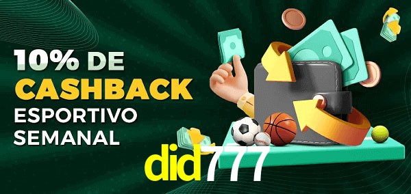 10% de bônus de cashback na did777